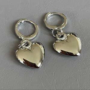 Silver Heart Earrings